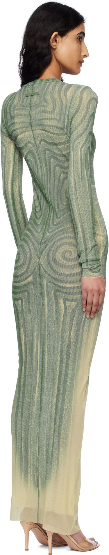 Haljina Jean Paul Gaultier Jean Paul Gaultier 'The Long Spirale' Maxi Dress Zelena | 25/34-F-RO390-T587-0351, 2