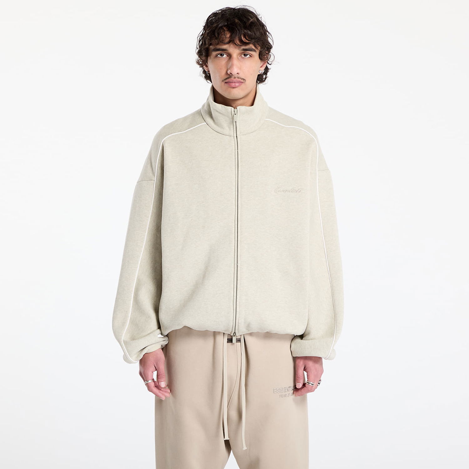 Jakna Fear of God Fear of God Essentials Modern Track Jacket Bež | 202SP256892F-312, 0