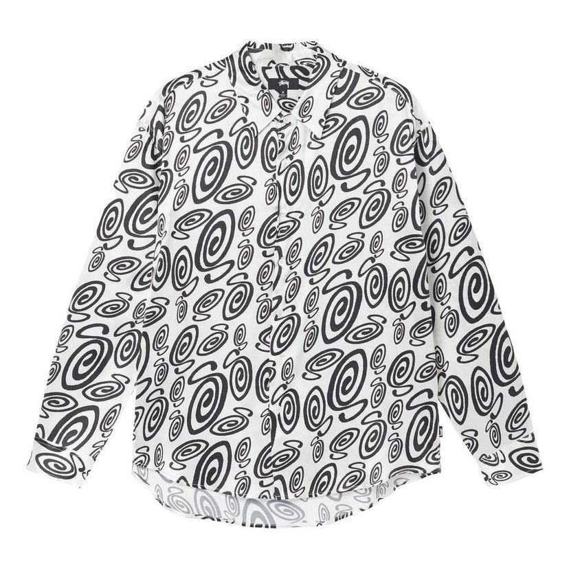 Košulja Stüssy Stussy Swirly Shirt Bijela | 1110242