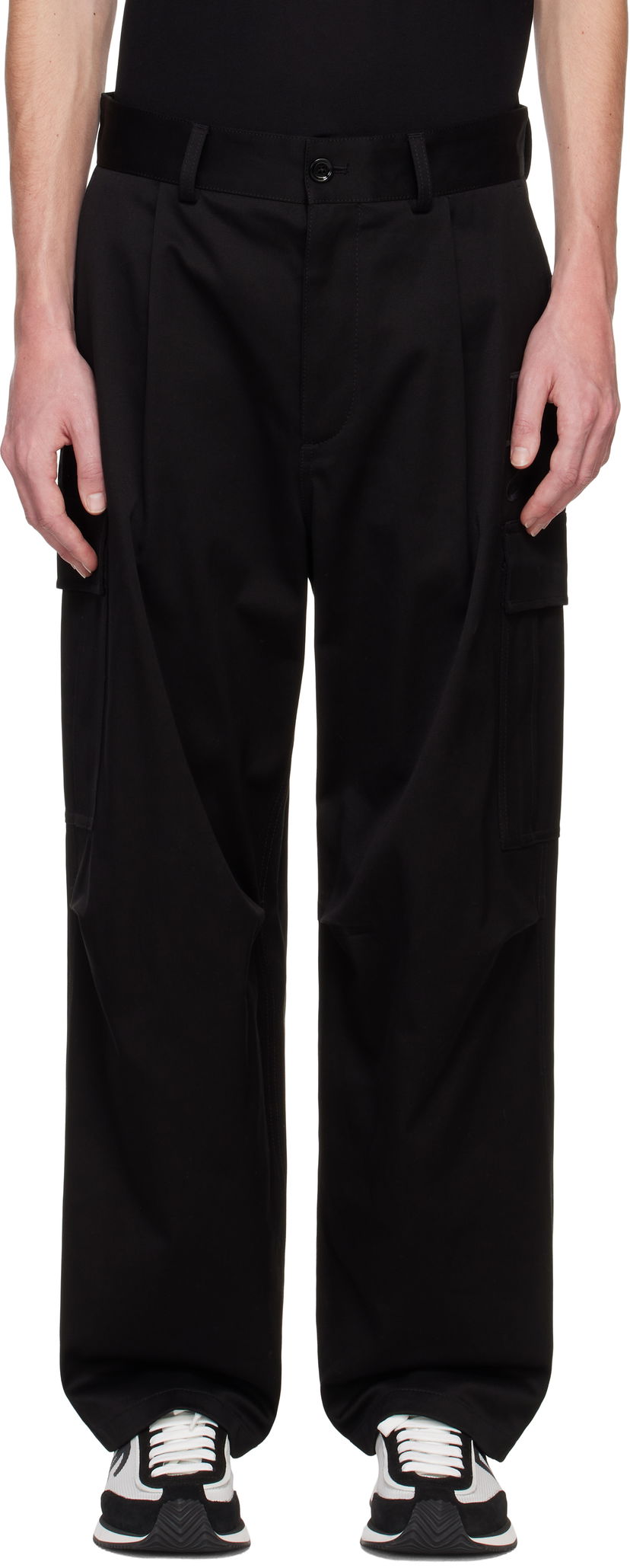 Cargo hlače Dolce & Gabbana Cargo Pants Crna | GP03KZFUFMU