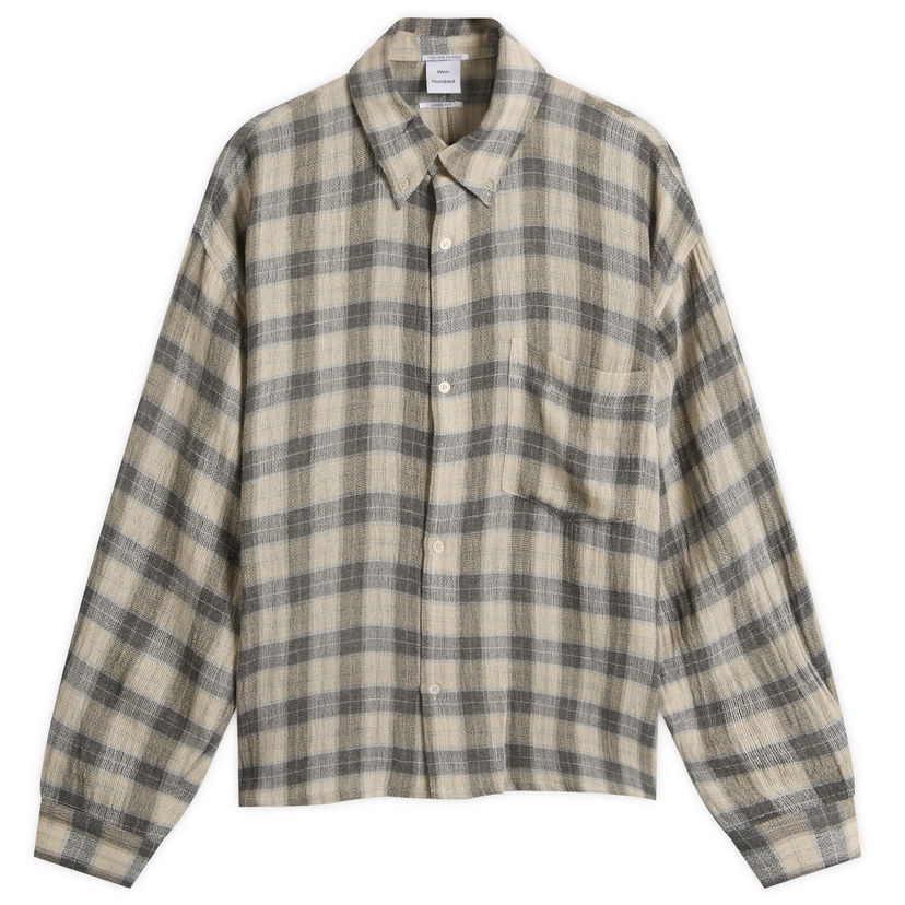Jakna Won Hundred Maza Check Overshirt Bež | 3913-14300