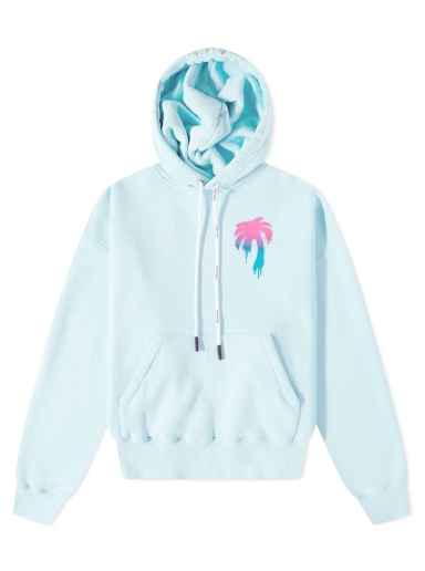 Dukserice Palm Angels I Love PA Popover Hoody Tirkiz | PMBB058S23FLE0014084