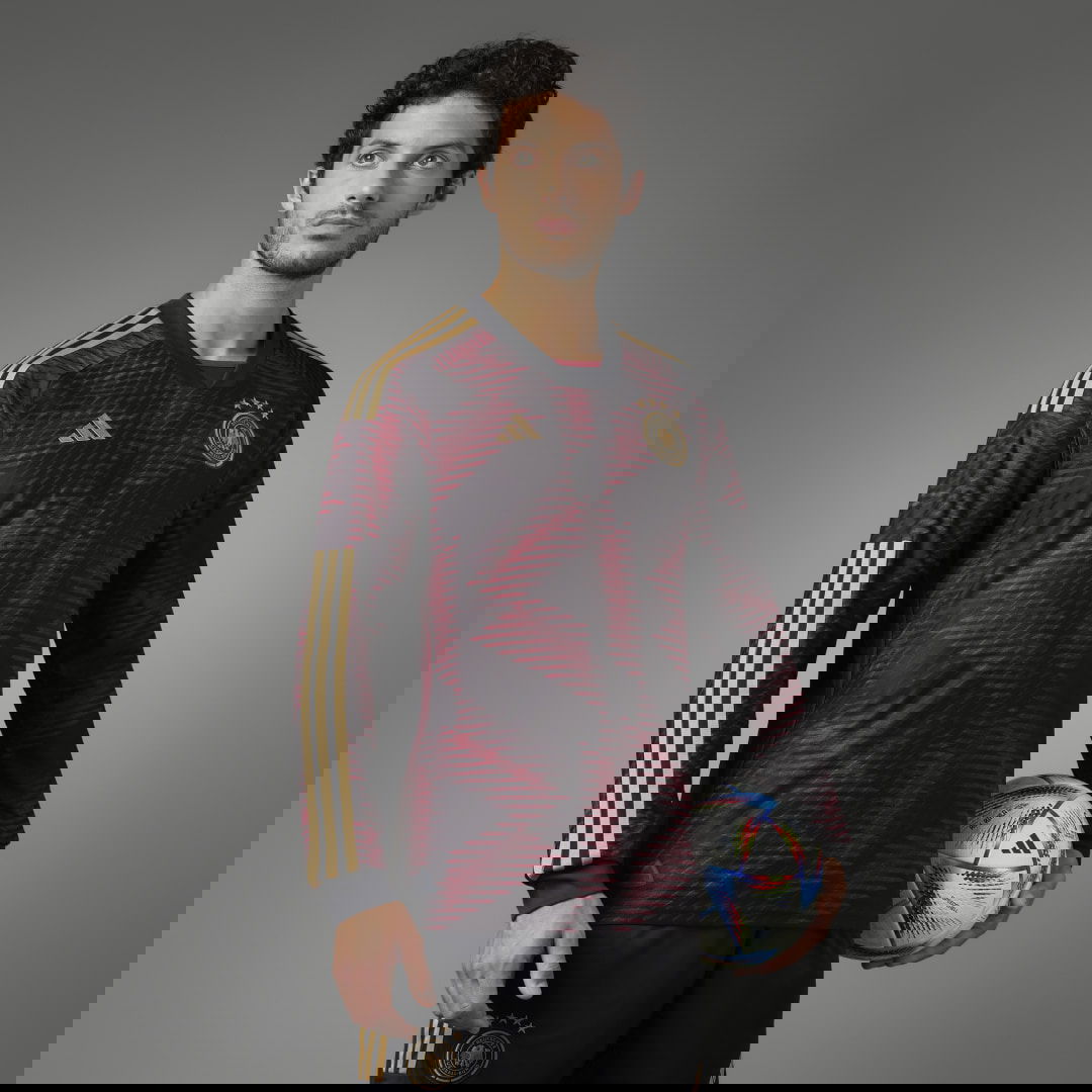 Dres adidas Originals Germany 22 Authentic Away Jersey Tamnocrvena | HF1471, 1