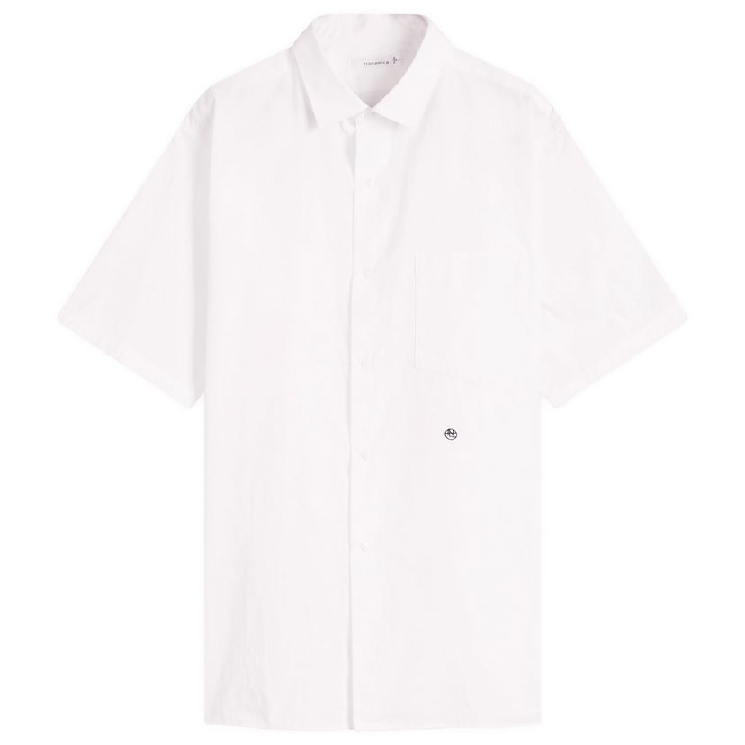 Košulja NANAMICA Nanamica Regular Collar Wind Short Sleeve Shirt, Size Large Bijela | SUGS405E-OW