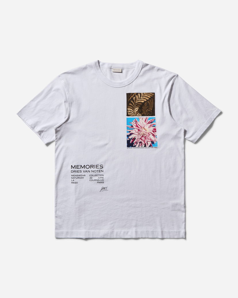 Majica kratkih rukava Dries Van Noten Dries Van Noten Memories Print T-Shirt Bijela | 251-021109-1600 1