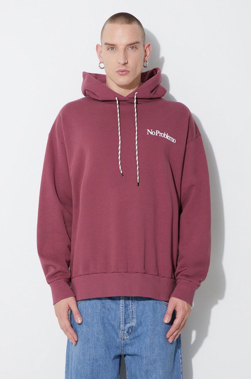 Dukserice Aries Hoodie With Print Ljubičasta | FUAR20017