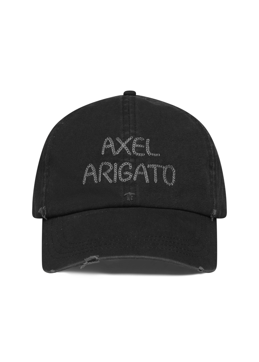 Kapa AXEL ARIGATO Distressed Chain Stitch Cap Crna | X3554002