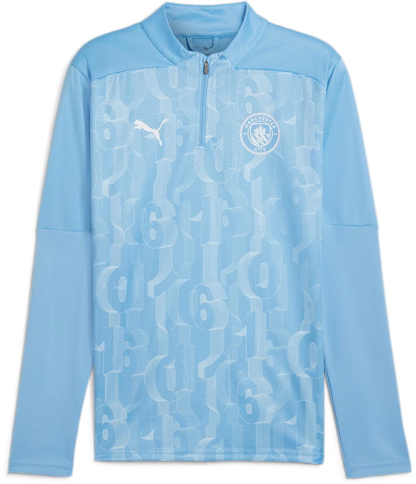 Majica kratkih rukava Puma Manchester City Pre-match Quarter-Zip Plava | 777579-21