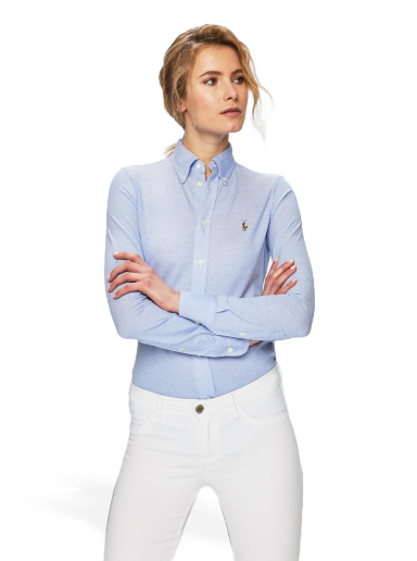 Košulja Polo by Ralph Lauren Slim Oxford Shirt Plava | 211664427001