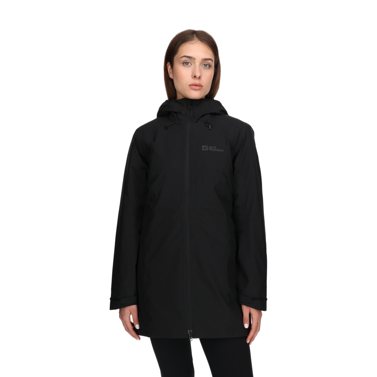 Parka Jack Wolfskin HEIDELSTEIN Hooded Longline Parka Crna | 1115681-6000, 0