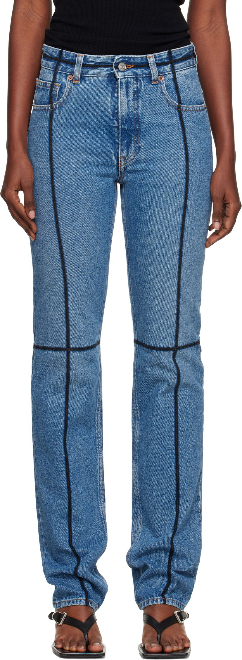 Jeans Maison Margiela MM6 Maison Margiela 5 Pockets Jeans Plava | S52LA0261 M30018