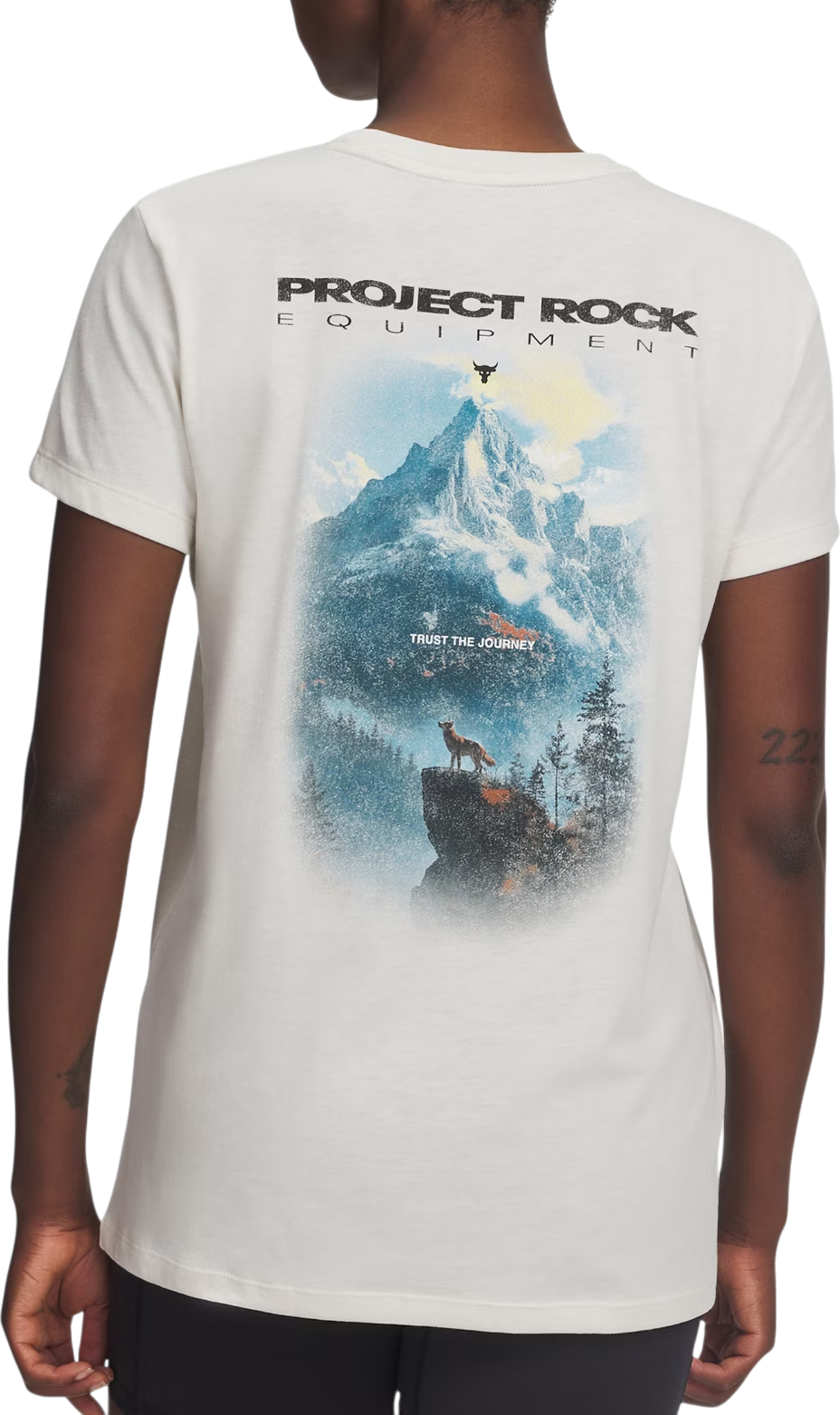 Majica kratkih rukava Under Armour Project Rock Graphic 2 Short-Sleeve Crew Neck T-Shirt Bež | 6005083-279, 1
