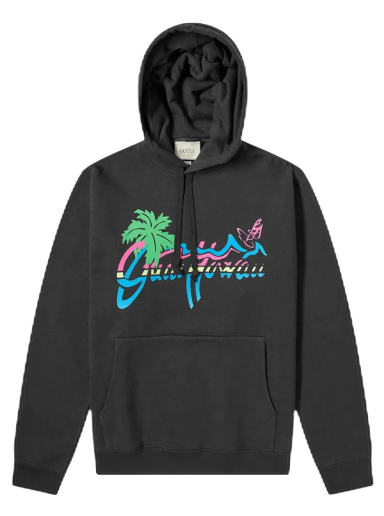 Dukserice Gucci Hawaii Hoodie Crna | 626989 XJCSP 1142