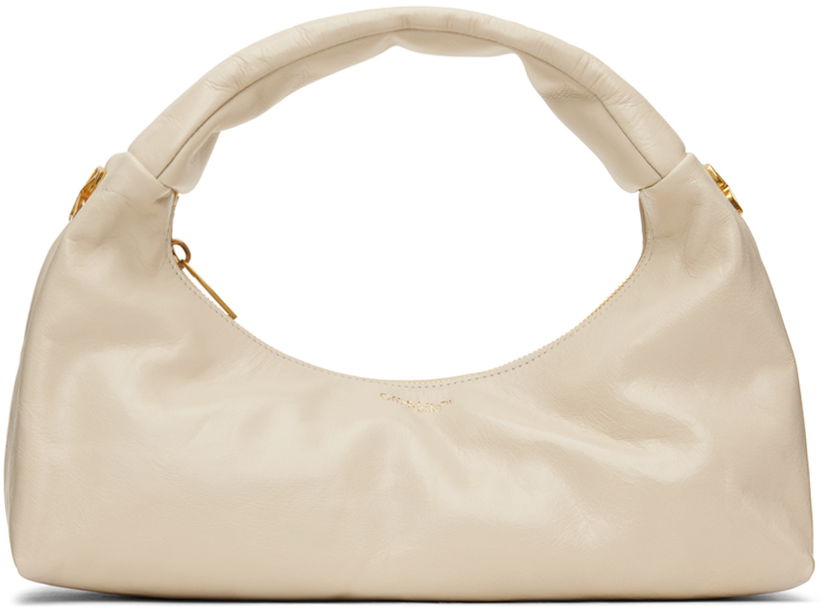 Ručna torbica Off-White Arcade Bag Bež | OWNN174S24LEA0010400
