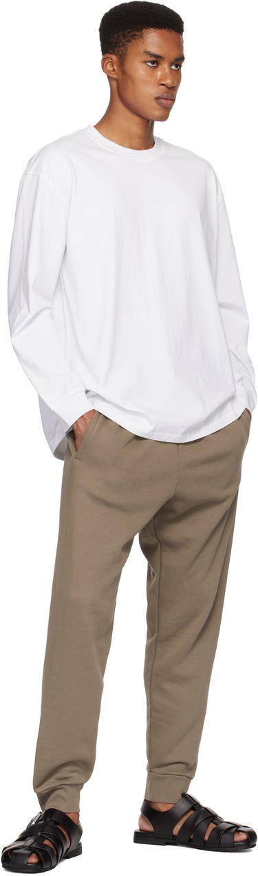 Majica kratkih rukava SKIMS Heavyweight Cotton Relaxed Long Sleeve T-Shirt Bijela | LS-LST-7893M, 3