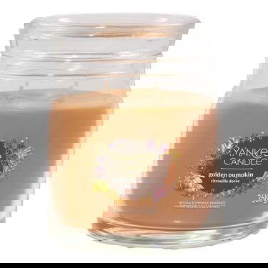 Svijeće Yankee Candle Signature Medium Jar 2 Wicks Golden Pumpkin Natural & Synthetic Fragrance 368 g Narančasta | 43499, 0