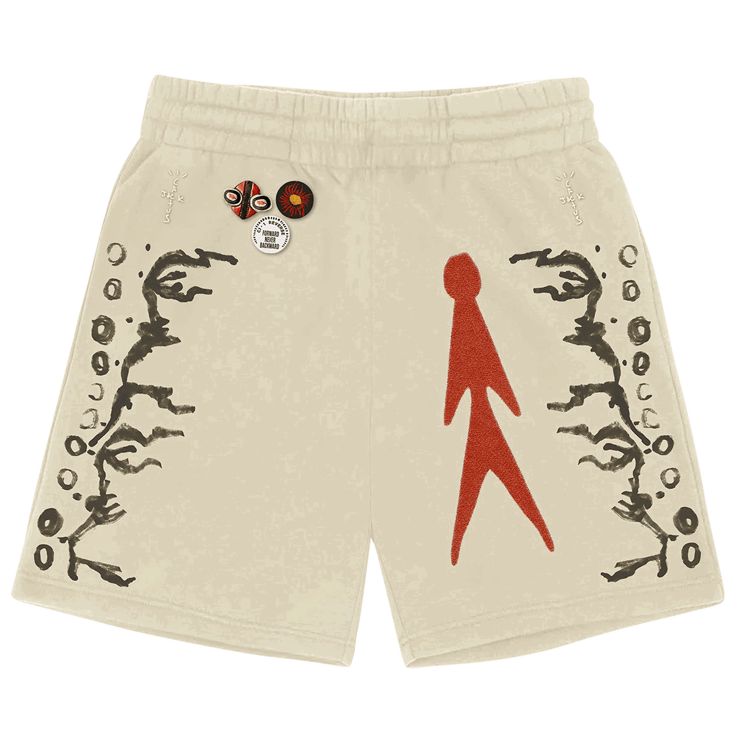 Kratke hlače Cactus Jack by Travis Scott Character Shorts Bež | CJJ1 BS11 OFF, 0