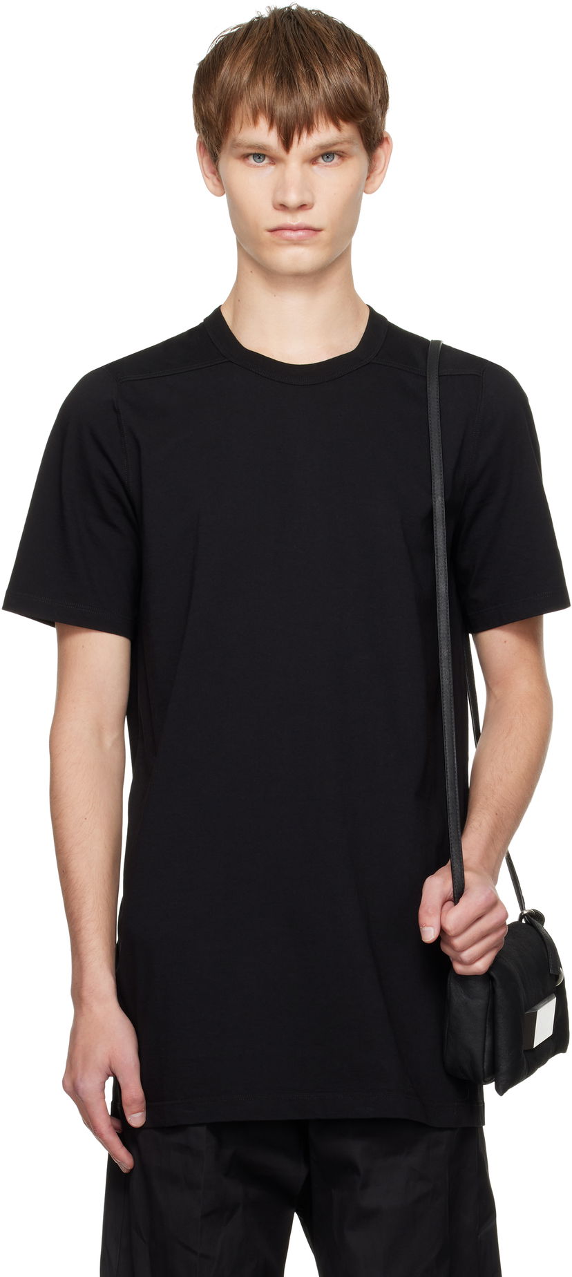 Majica kratkih rukava Rick Owens Rick Owens Concordians Level T-Shirt Crna | RU02E1264 JA