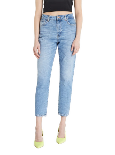 Jeans Noisy May Nmisabel High Waisted Mom Jeans Plava | 27015703