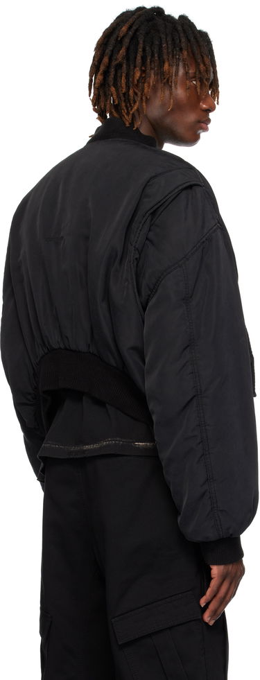 Bomber jakna We11done We11done Curved Bomber Jacket Crna | WD-JP0-25-005-U-BK, 2