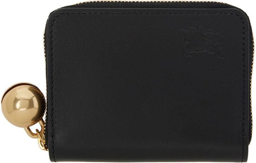 Novčanik Burberry EKD Leather Zip Wallet Crna | 8079212