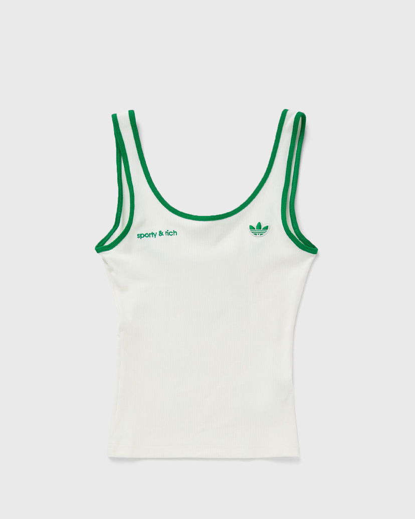 Majica bez rukava adidas Originals Sporty & Rich Tank Top Bijela | JL7202
