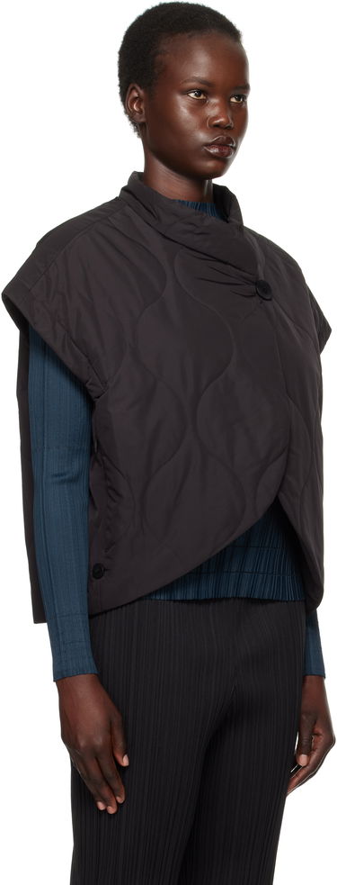 Prsluk Pleats Please Issey Miyake Issey Miyake Quilted Vest Bijela | PP48ZE882, 4