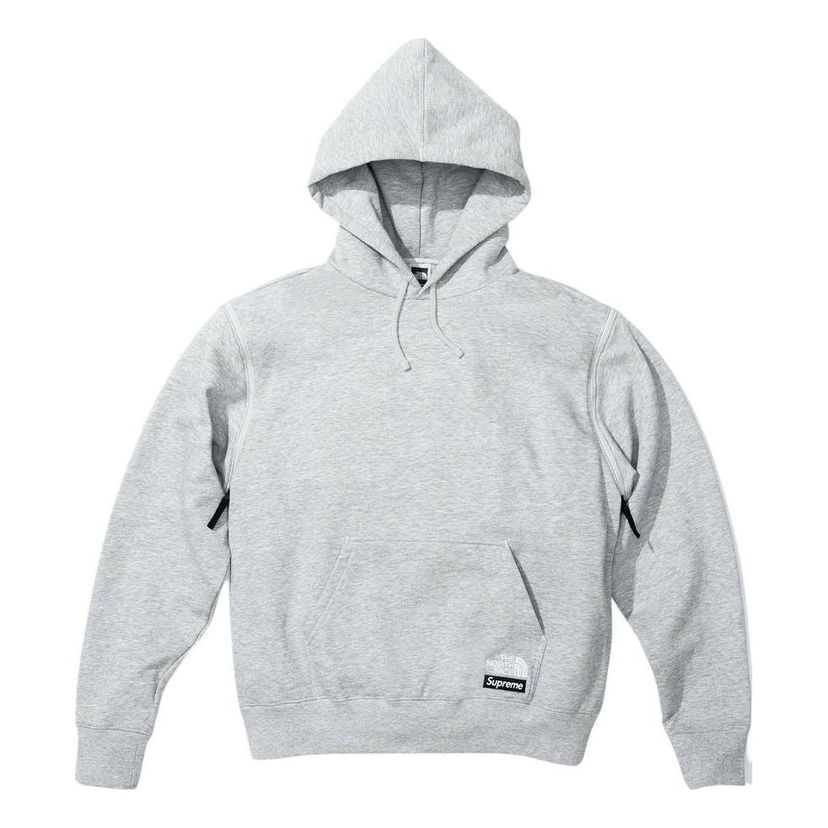 Dukserice Supreme Convertible Hooded Sweatshirt by Supreme x The North Face Siva | SUP-SS23-075
