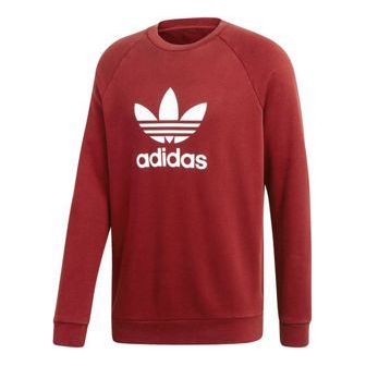 Dukserice adidas Originals Trefoil Crew Sweatshirt Crvena | CX1897