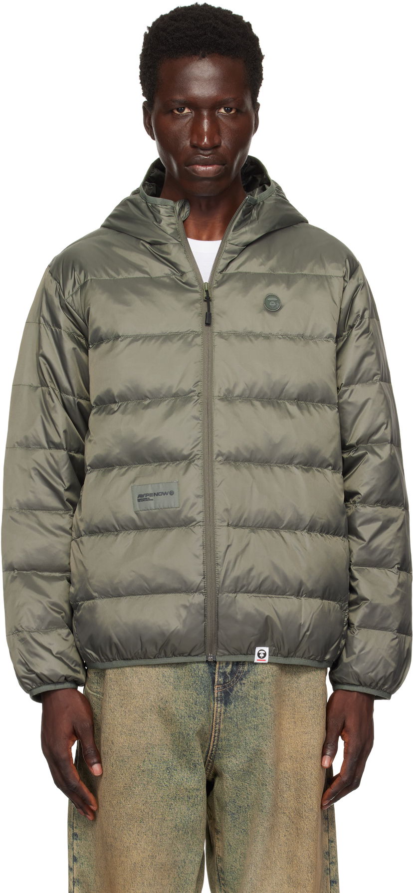 Pernata jakna AAPE by A Bathing Ape AAPE by A Bathing Ape 'AAPE Now' Down Jacket Zelena | AAPDNM7652XXNKHE