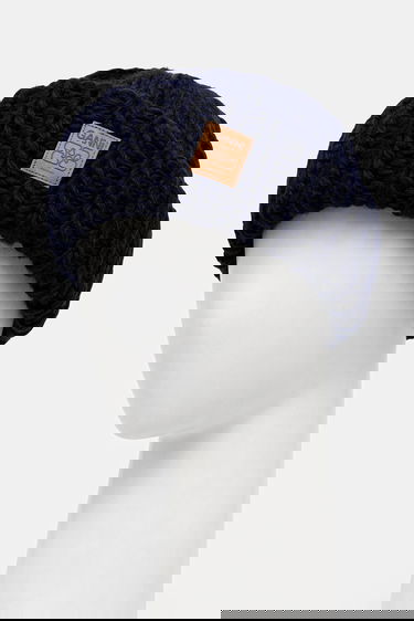 Kapica GANNI Graphic Wool Hand Knit Beanie Tamnoplava | A7171, 1