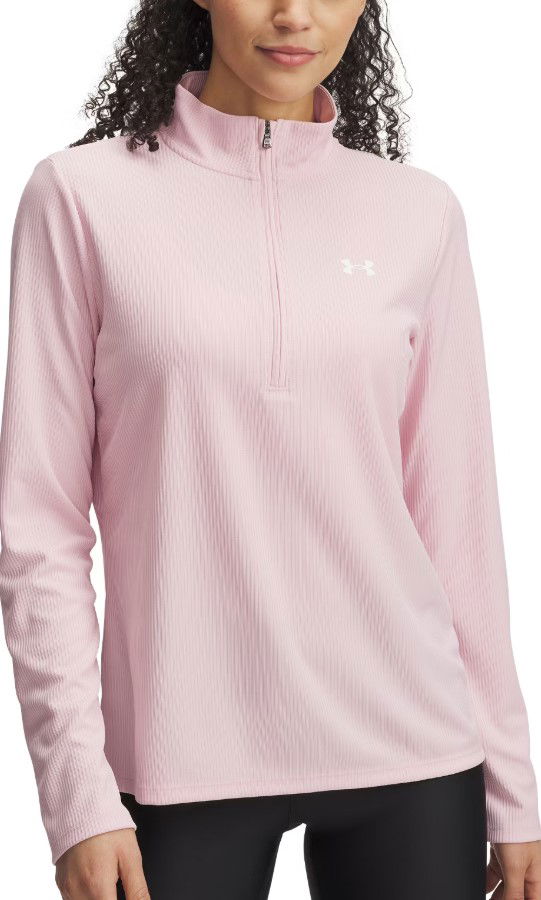Dukserice Under Armour Tech Rib 1/2 Zip Pullover Ružičasta | 1389857-647