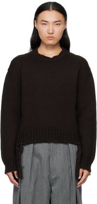 Hed Mayner Knit Crewneck Sweater with Tassels