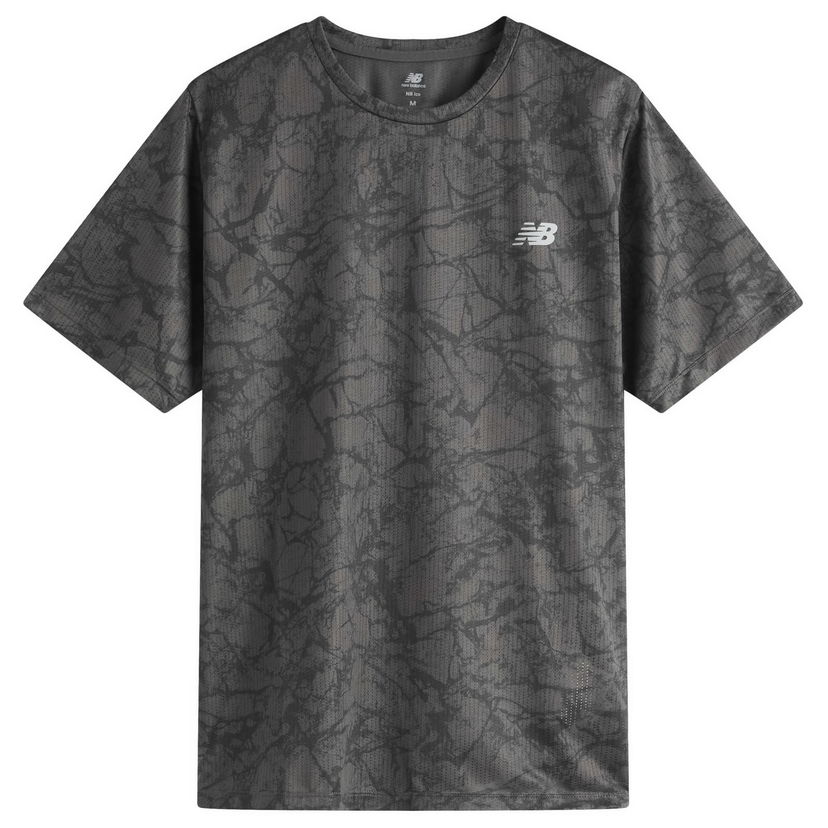 Majica kratkih rukava New Balance Athletics Printed T-Shirt Siva | MT51207-BK