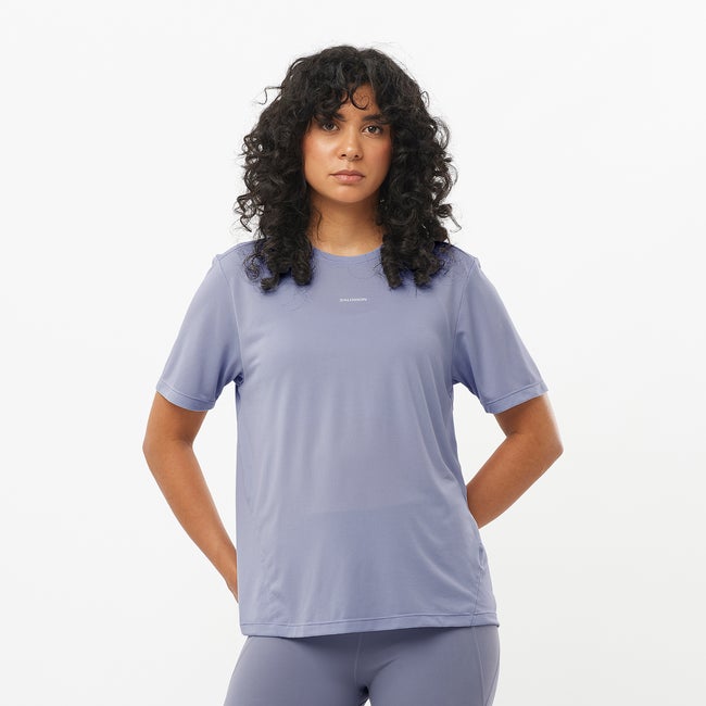 Majica kratkih rukava Salomon Shakeout Core Tee Ljubičasta | LC2704400