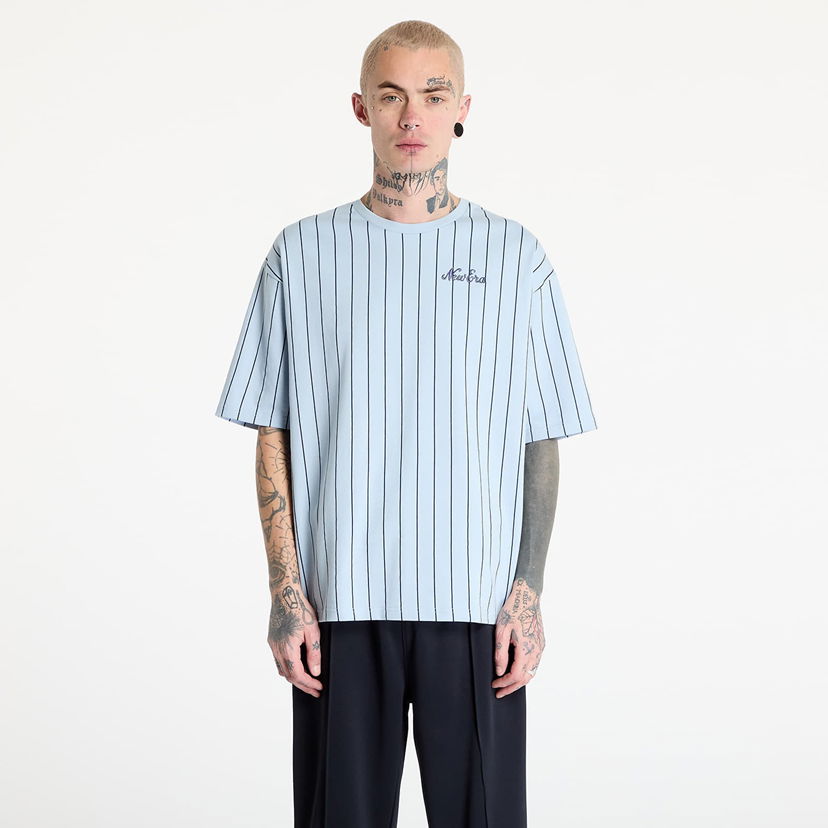 Majica kratkih rukava New Era New Era Pinstripe Oversized T-Shirt Plava | 60596613