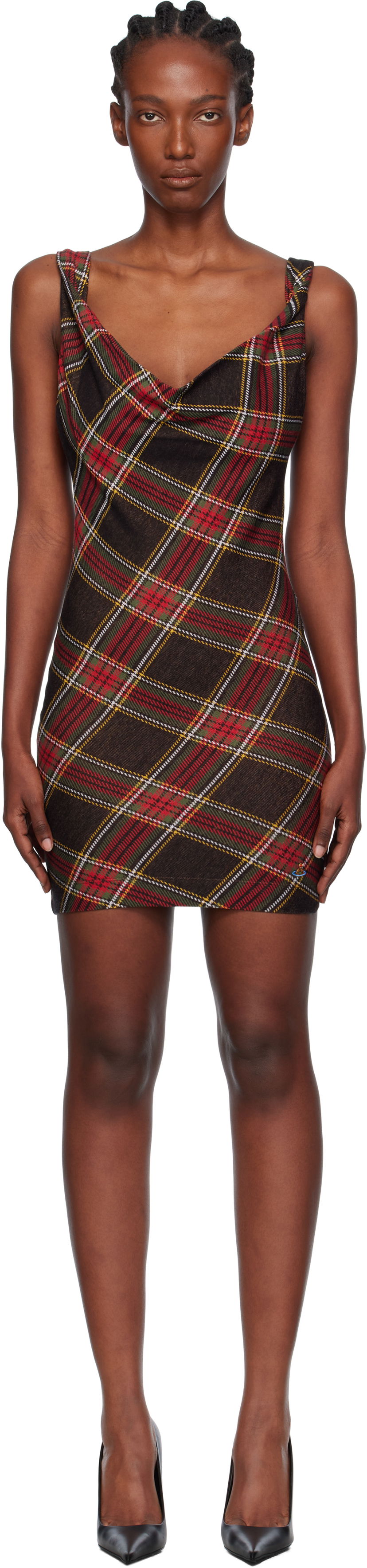 Haljina Vivienne Westwood Vivienne Westwood Anna Plaid Pencil Minidress Višebojno | 1601004T-J009T-