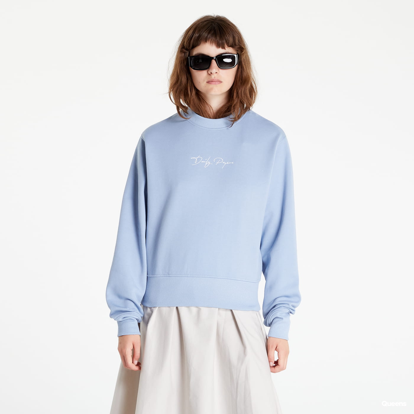 Dukserice DAILY PAPER Evvie Sweat Script Plava | 2222099, 0