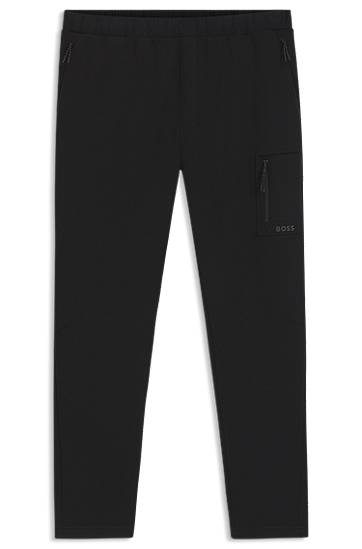 Trenerka BOSS Regular-Fit Tracksuit Bottoms with Reflective Details Crna | 50543913