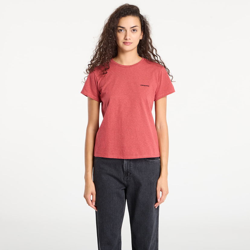 Majica kratkih rukava Patagonia Patagonia P-6 Logo Responsibili-Tee T-Shirt Crvena | 37567 PTRE