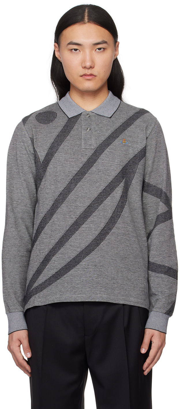 Polo majica Vivienne Westwood Polo Tee Siva | 2H01000H-J0051-