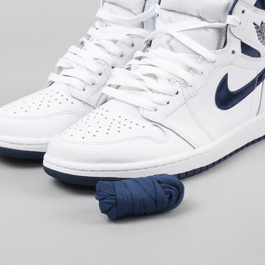 Tenisice i cipele Jordan Air Jordan 1 Retro High OG "Metallic Navy" Bijela | 555088-106, 5