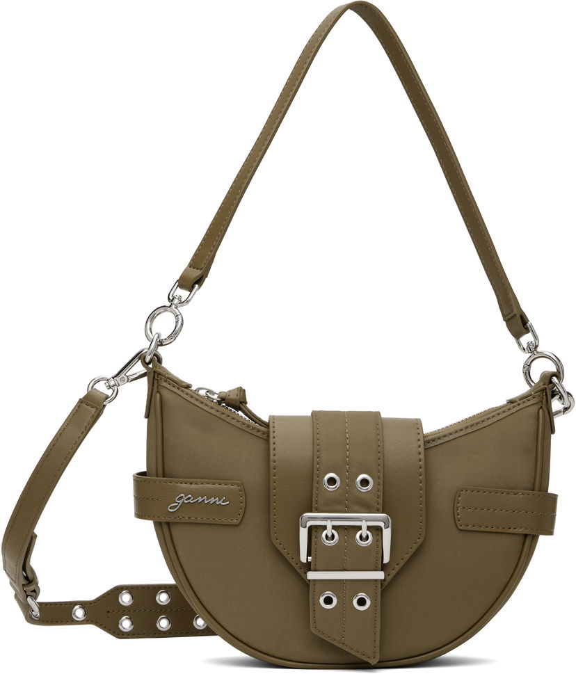 Torba za rame GANNI GANNI Bucky Small Crossbody Bag Zelena | A6363