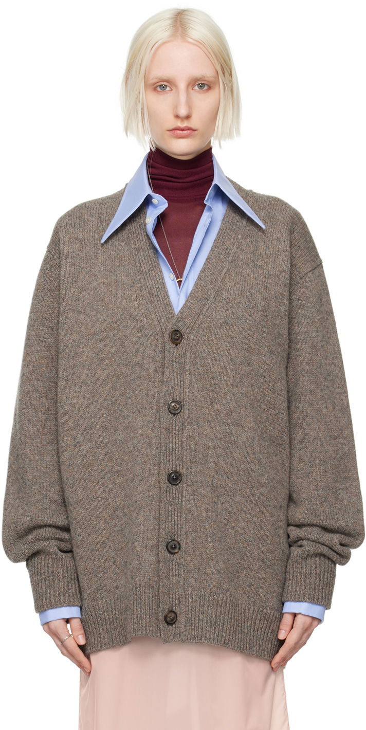 Džemper Maison Margiela Gray Shetland Cardigan Siva | S50HP0016 M13059