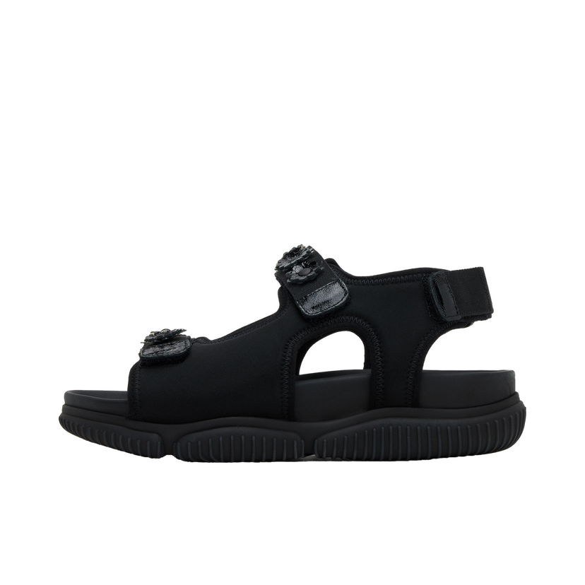 Tenisice i cipele Cecilie Bahnsen Valeria Flower Embellished Platform Sandals Crna | 4.24FTW30013 VALERIA