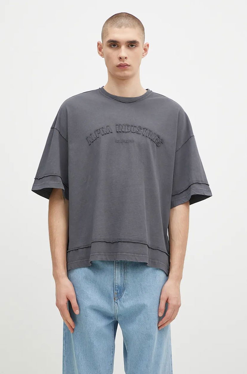 Majice i majice bez rukava Alpha Industries Open Edge T-Shirt Siva | 148505