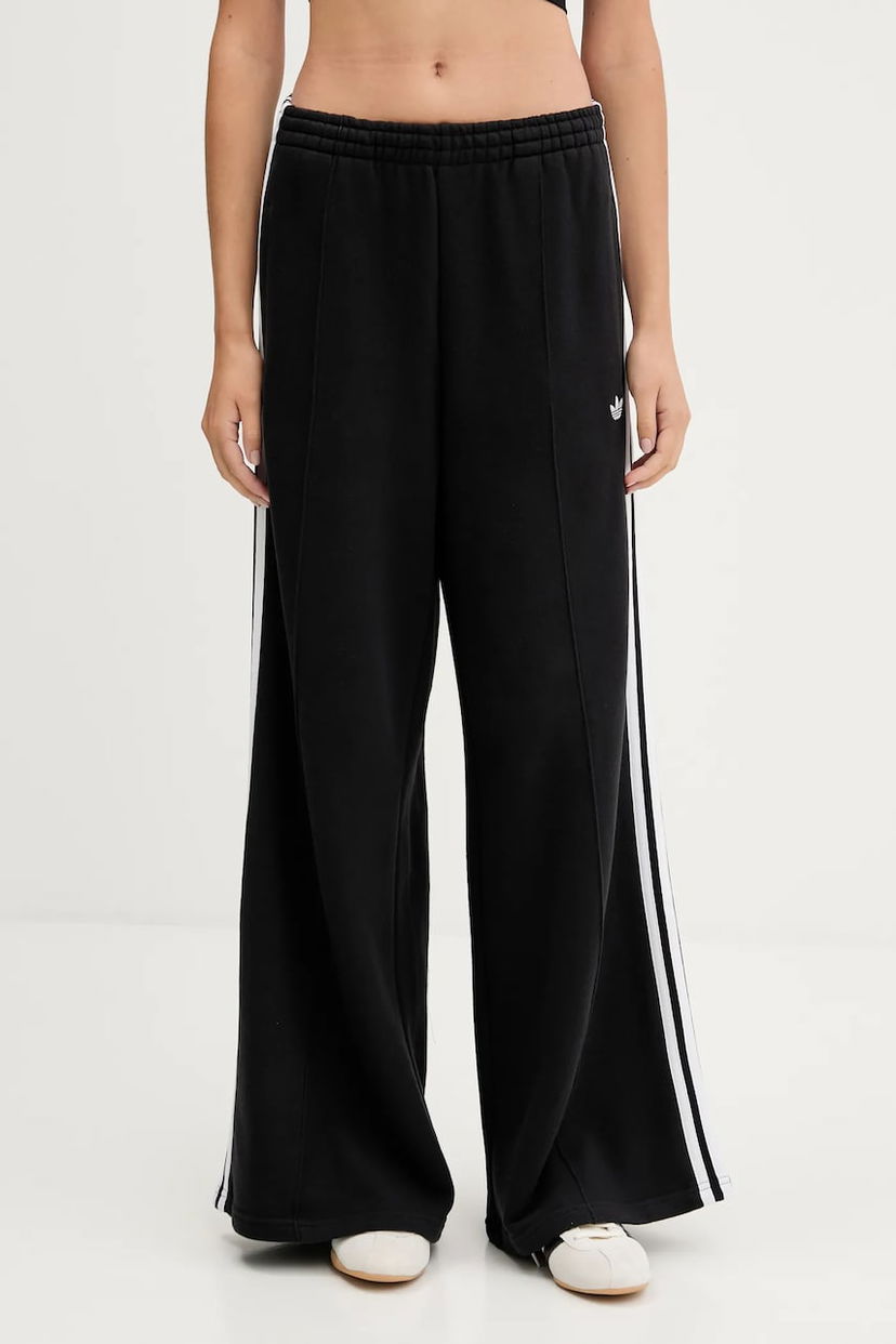 Trenirka adidas Originals adidas Originals 3-Stripes Wide Leg Track Pants Crna | JV7473