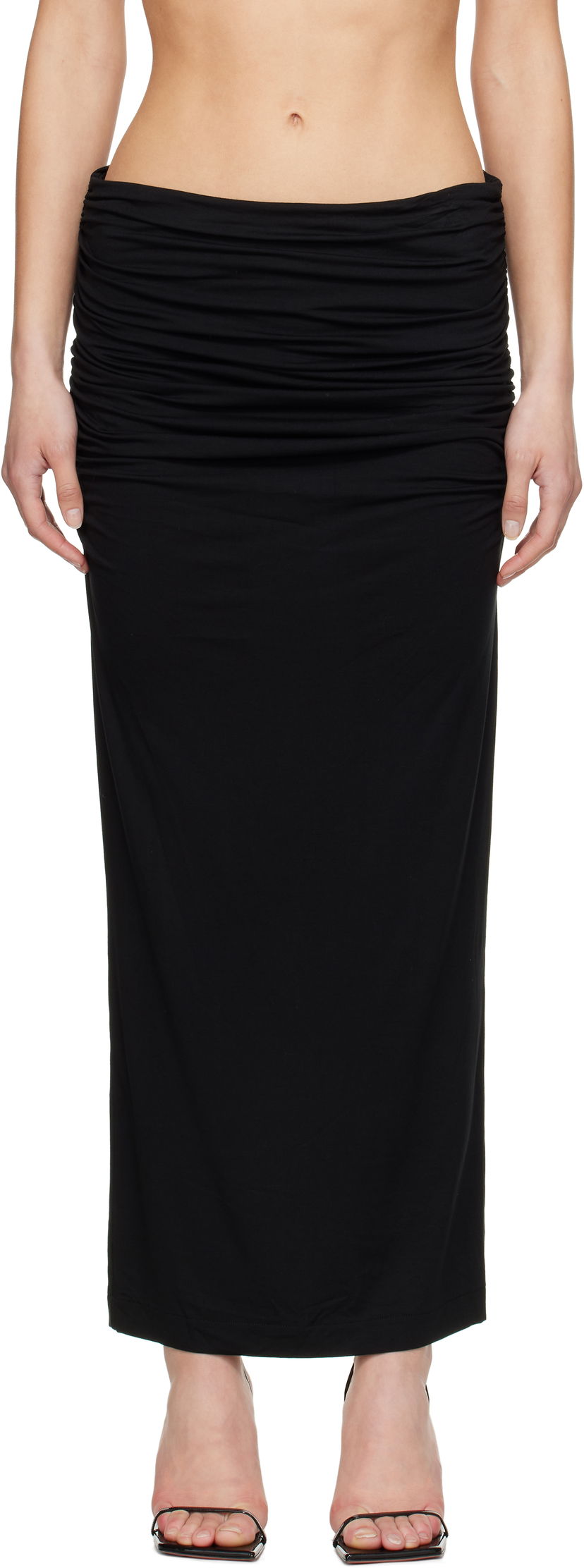 Suknja Entire Studios Entire Studios Surge Maxi Skirt Crna | ESW-S25-7011-SO