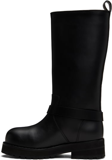 Odjeća Off-White Off-White Off Track Leather Boots Crna | OWIE045C99LEA0011072, 2