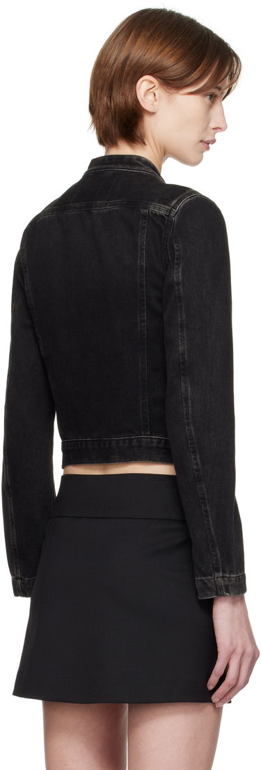 Jakna Diesel Diesel De-Morning Cropped Denim Jacket Crna | A13434 09I35, 2
